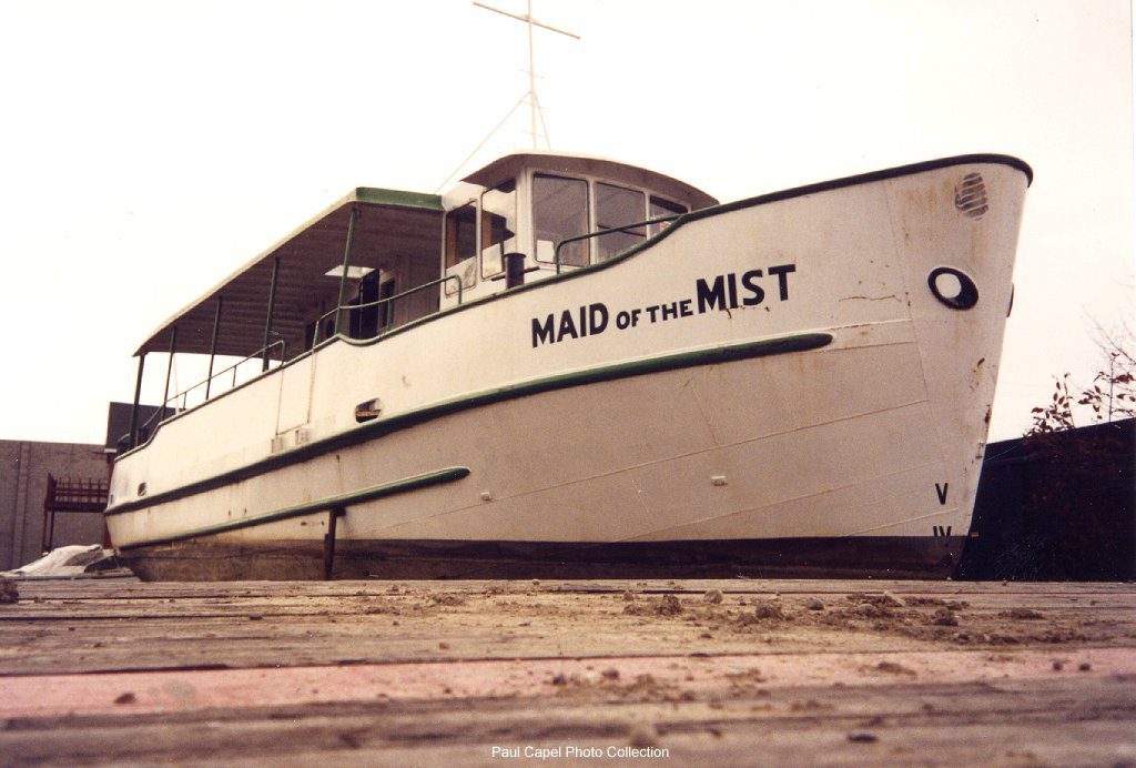 A boat that is sitting on the ground.